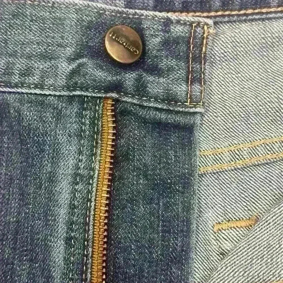 Carhartt Womens Denim Shorts 36 Cut Off High Waist Distressed Jeans Western READ - Picture 5 of 14